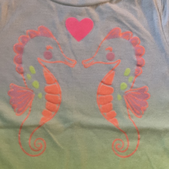 Pair of sea theme / seahorse shirts - Picture 6 of 7